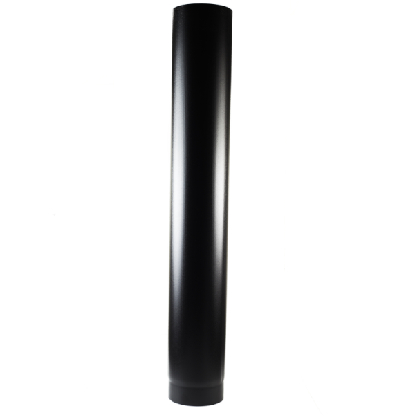 1m Matt Black Vitreous Enamel Stove Pipe