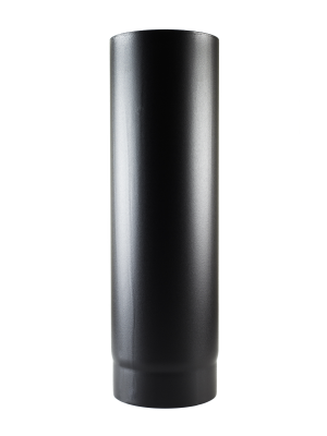1/2m Matt Black Vitreous Enamel Stove Pipe