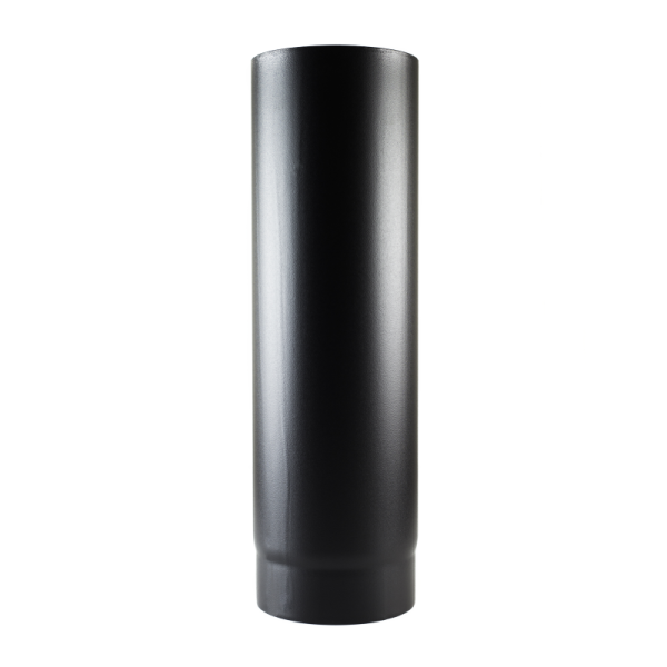 1/2m Matt Black Vitreous Enamel Stove Pipe