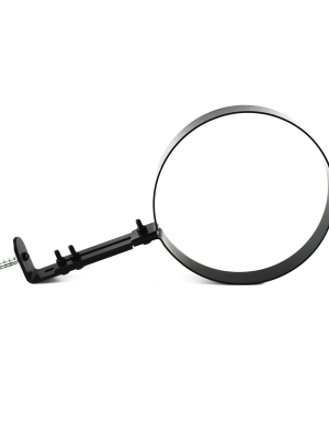 Wall Bracket Matt Black Vitreous Enamel Stove Pipe