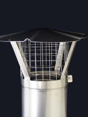 Anti Bird / Anti Rain Terminal 6" Twin Wall Flue From SHL