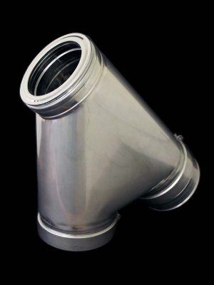 45° T Bend w/cap 6" Twin Wall Flue from SHL