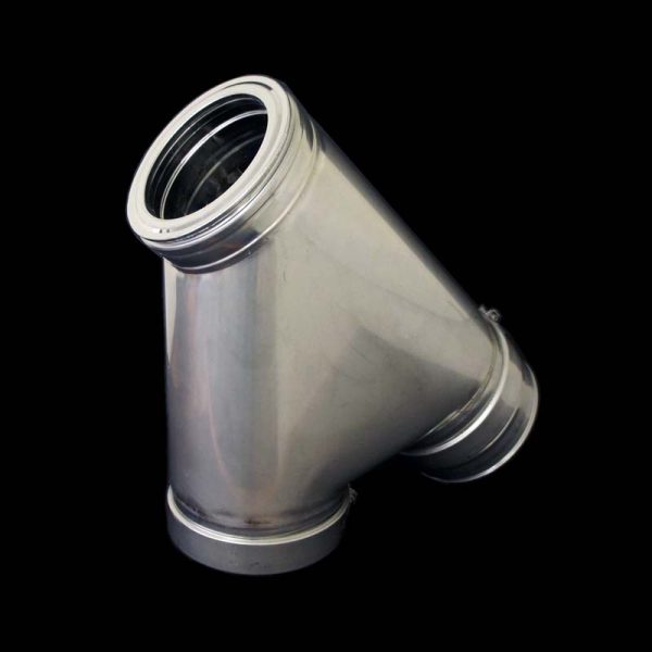 45° T Bend w/cap 6" Twin Wall Flue from SHL