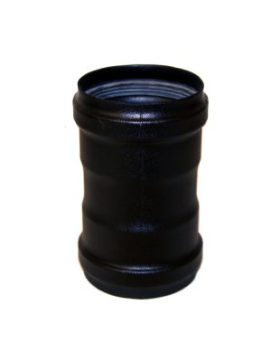 Female / Female Connector 3" Matt Black Vitreous Enamel Stove Flue Pipe (Pellet) from SHL