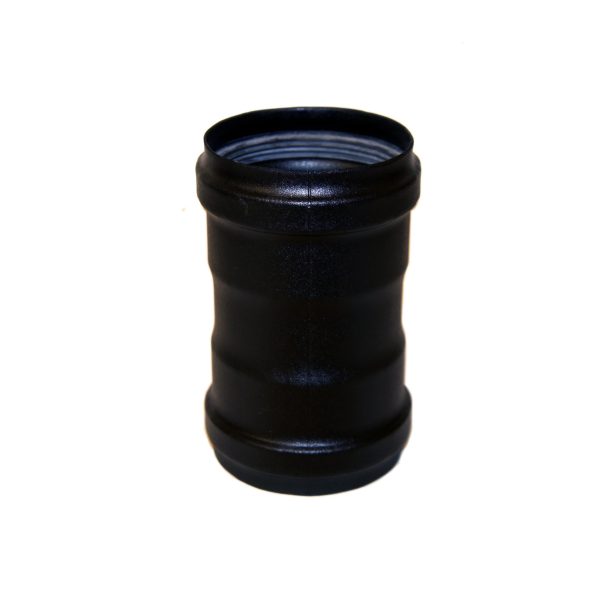 Female / Female Connector 3" Matt Black Vitreous Enamel Stove Flue Pipe (Pellet) from SHL