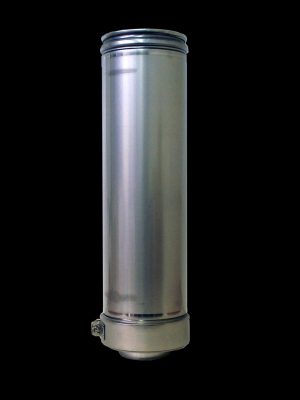 450mm Straight 3″ Twin Wall Flue (Pellet) from SHL