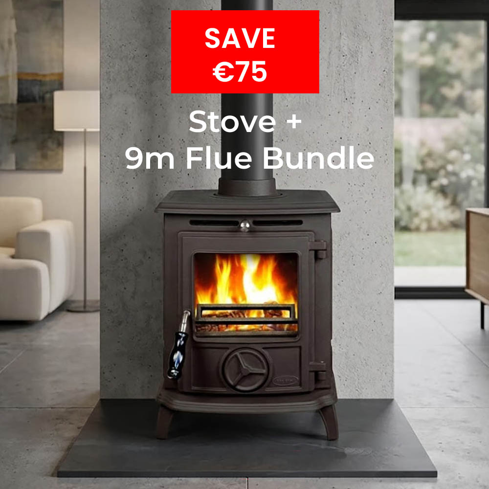 Waterford Stanley Oisin Stove 9m Flue Bundle