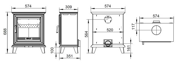 Henley Elmwood Stove - Image 4
